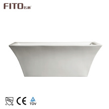 Hot Selling White Soaking Square Freestanding Acrylic Bathroom Bathtub